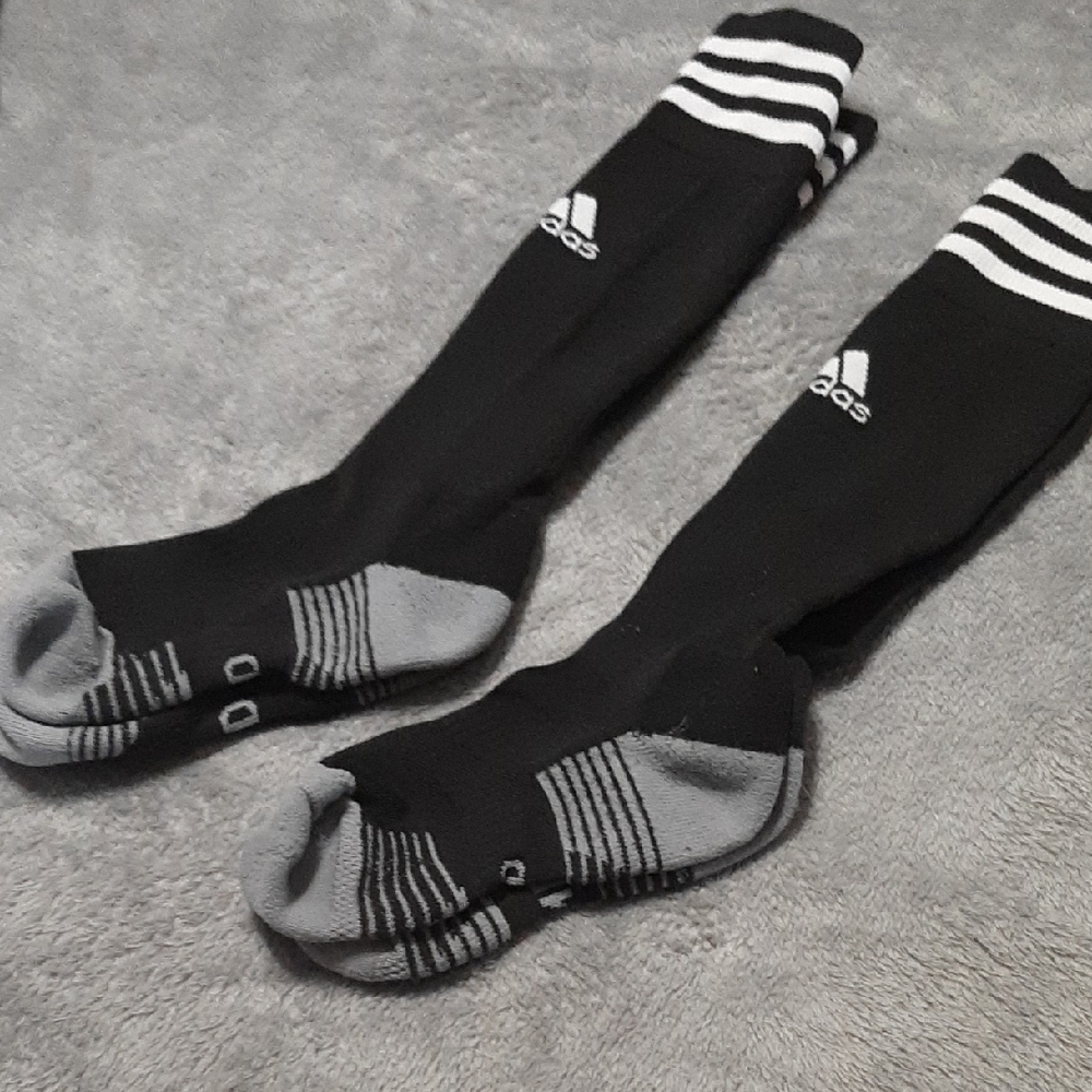 adidas Black and Gray Athletic Socks